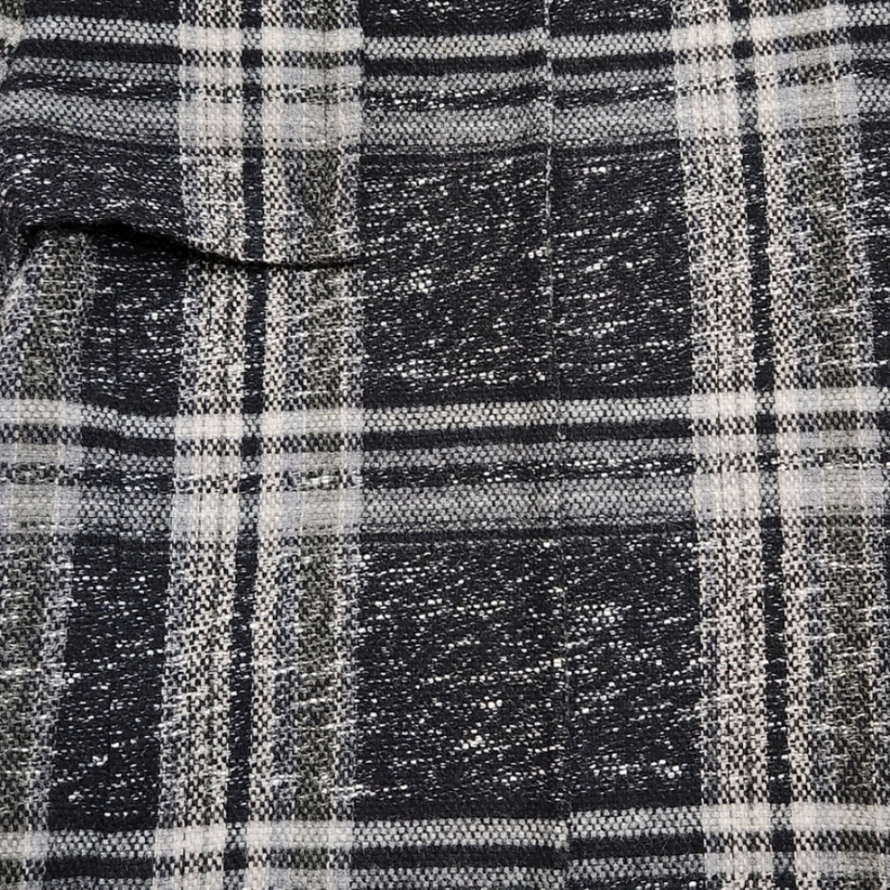 Zara Basic Gray Wool Blend Plaid Coat Lined Xs - image 7